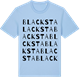Blue Soul t-shirt med Blacksta ordlek t-shirt