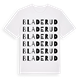 Bladerud ordlek t-shirt