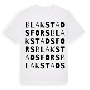 Blakstadsfors ordlek t-shirt – ekologisk bomull t-shirt från PinShirt