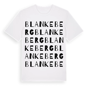 Blankeberg ordlek t-shirt – ekologisk bomull t-shirt från Pinshirt