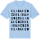 Blue Soul t-shirt med Blankheden ordlek t-shirt