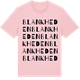 Pink Cotton t-shirt med Blankheden ordlek t-shirt