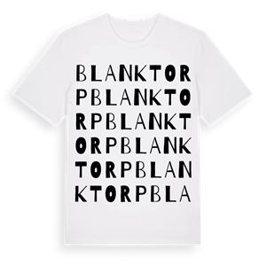 Blanktorp ordlek t-shirt – ekologisk bomull t-shirt från PinShirt