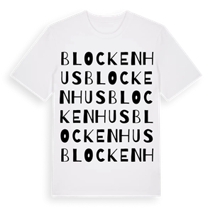 Blockenhus ordlek t-shirt – ekologisk bomull t-shirt från PinShirt