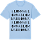 Blue Soul t-shirt med Blomma ordlek t-shirt