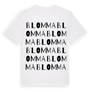 Blomma ordlek t-shirt – ekologisk bomull t-shirt från Pinshirt