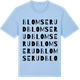Blue Soul t-shirt med Blomserud ordlek t-shirt