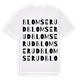 White t-shirt med Blomserud ordlek t-shirt