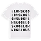 Blomskog ordlek t-shirt