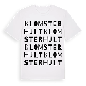 Blomsterhult ordlek t-shirt – ekologisk bomull t-shirt från PinShirt