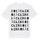 White t-shirt med Bobäcken ordlek t-shirt