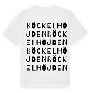 Böckelhöjden ordlek t-shirt – ekologisk bomull t-shirt från Pinshirt