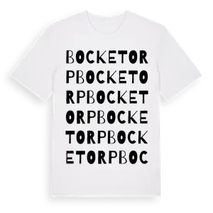 Bocketorp ordlek t-shirt – ekologisk bomull t-shirt från Pinshirt