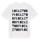 White t-shirt med Bocketorp ordlek t-shirt