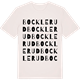 Vintage White t-shirt med Bocklerud ordlek t-shirt