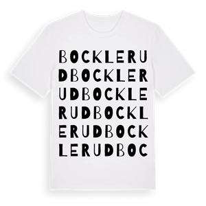 Bocklerud ordlek t-shirt – ekologisk bomull t-shirt från PinShirt