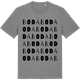 Mid Heather Gray t-shirt med Boda ordlek t-shirt