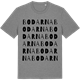 Mid Heather Gray t-shirt med Bodarna ordlek t-shirt