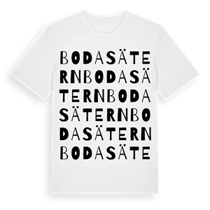 Bodasätern ordlek t-shirt – ekologisk bomull t-shirt från PinShirt