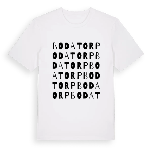 Bodatorp ordlek t-shirt – ekologisk bomull t-shirt från PinShirt