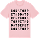 Pink Cotton t-shirt med Bodatorpet ordlek t-shirt