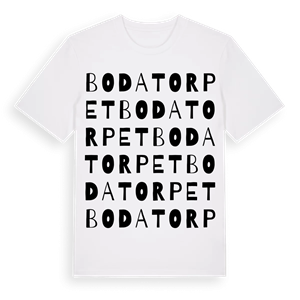 Bodatorpet ordlek t-shirt – ekologisk bomull t-shirt från PinShirt