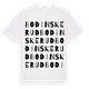 White t-shirt med Bodinskerud ordlek t-shirt
