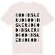 Vintage White t-shirt med Bodinskerud ordlek t-shirt