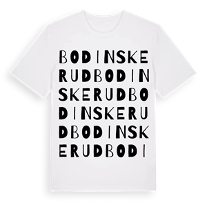 Bodinskerud ordlek t-shirt – ekologisk bomull t-shirt från PinShirt