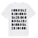 White t-shirt med Bodinskerud ordlek t-shirt