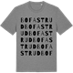 Mid Heather Gray t-shirt med Bofastrud ordlek t-shirt