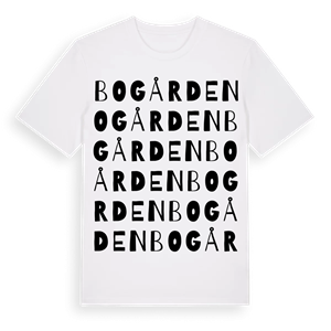 Bogården ordlek t-shirt – ekologisk bomull t-shirt från PinShirt