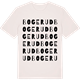 Vintage White t-shirt med Bogerud ordlek t-shirt