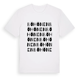 Böhönen ordlek t-shirt – ekologisk bomull t-shirt från PinShirt