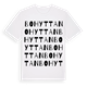 White t-shirt med Bohyttan ordlek t-shirt