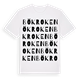 White t-shirt med Bökroken ordlek t-shirt