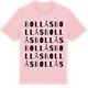 Pink Cotton t-shirt med Bollås ordlek t-shirt
