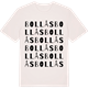 Vintage White t-shirt med Bollås ordlek t-shirt