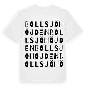 Bollsjöhöjden ordlek t-shirt – ekologisk bomull t-shirt från PinShirt