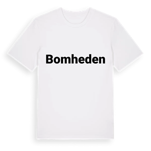 Bomheden fetstil t-shirt – ekologisk bomull t-shirt från PinShirt