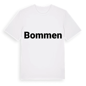 Bommen fetstil t-shirt – ekologisk bomull t-shirt från PinShirt