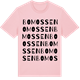 Pink Cotton t-shirt med Bomossen ordlek t-shirt