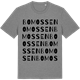 Mid Heather Gray t-shirt med Bomossen ordlek t-shirt