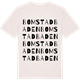 Vintage White t-shirt med Bomstadbaden ordlek t-shirt