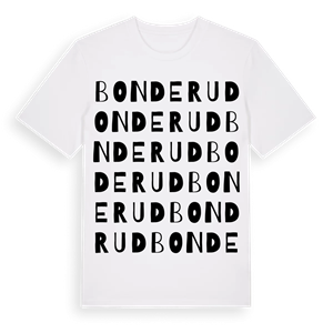 Bonderud ordlek t-shirt – ekologisk bomull t-shirt från Pinshirt