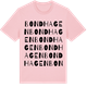 Pink Cotton t-shirt med Bondhagen ordlek t-shirt