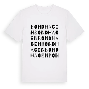 Bondhagen ordlek t-shirt – ekologisk bomull t-shirt från PinShirt