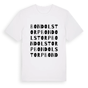 Bondolstorp ordlek t-shirt – ekologisk bomull t-shirt från PinShirt