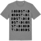 Mid Heather Gray t-shirt med Bondstad ordlek t-shirt