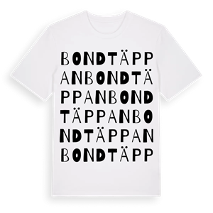Bondtäppan ordlek t-shirt – ekologisk bomull t-shirt från Pinshirt